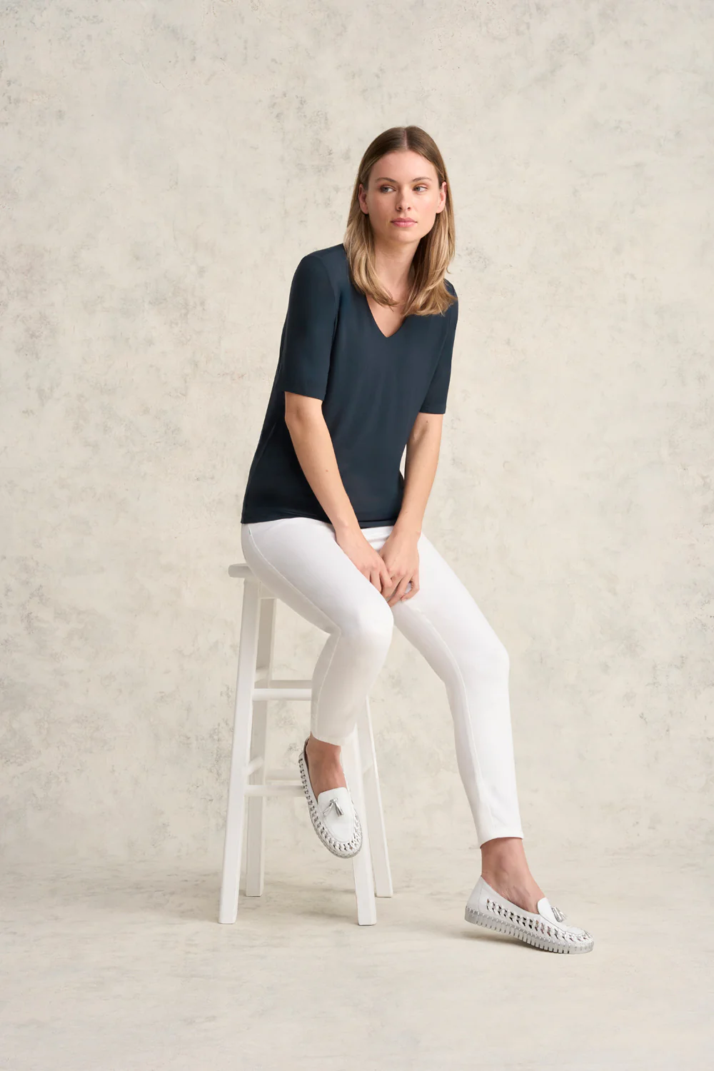 V-Neck Tee - Ink - Image 4