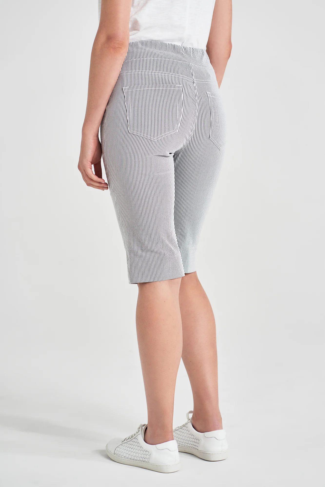 Bengajean® Short Seersucker - Black Stripe - Image 3