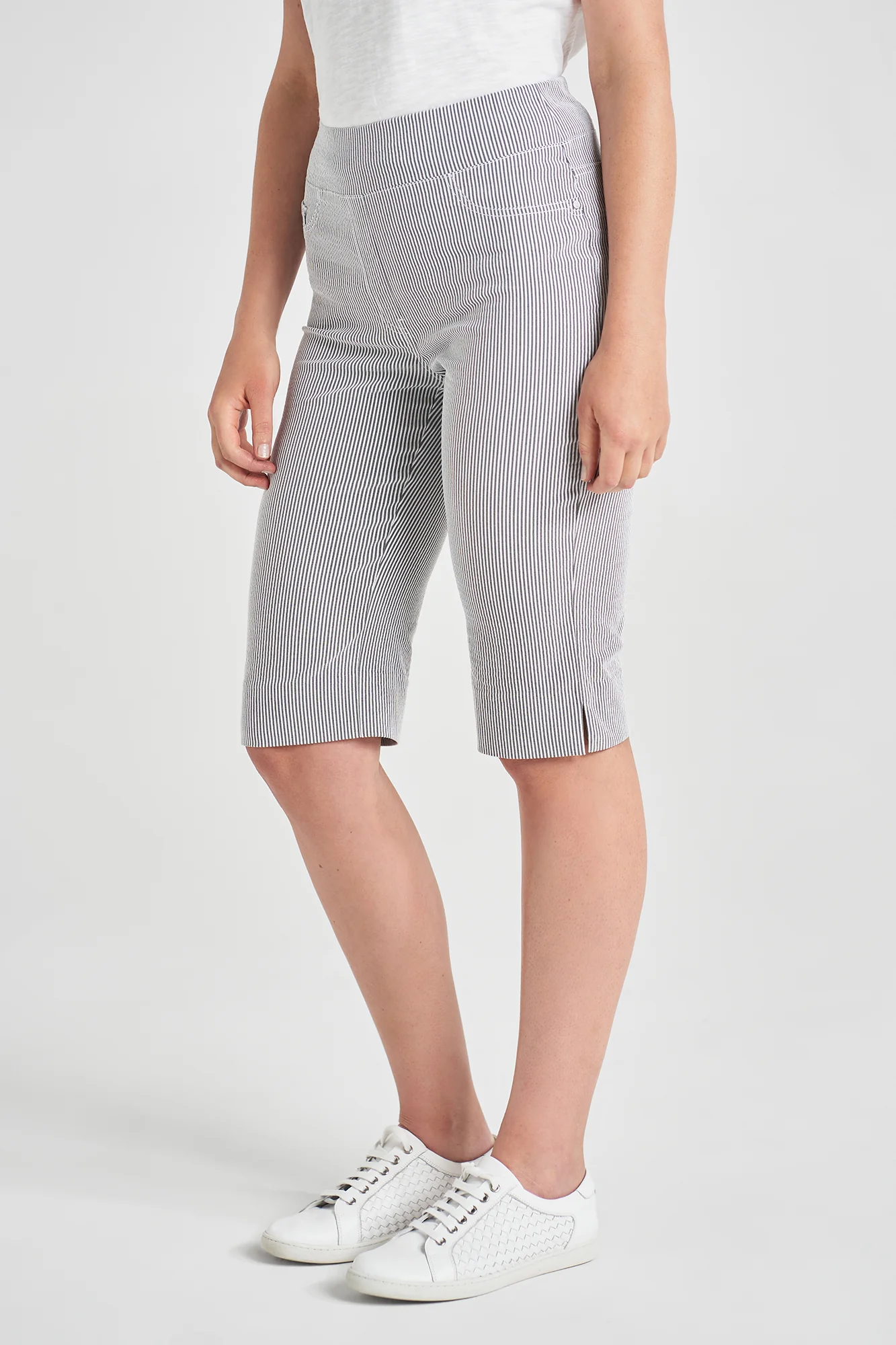 Bengajean® Short Seersucker - Black Stripe - Image 4