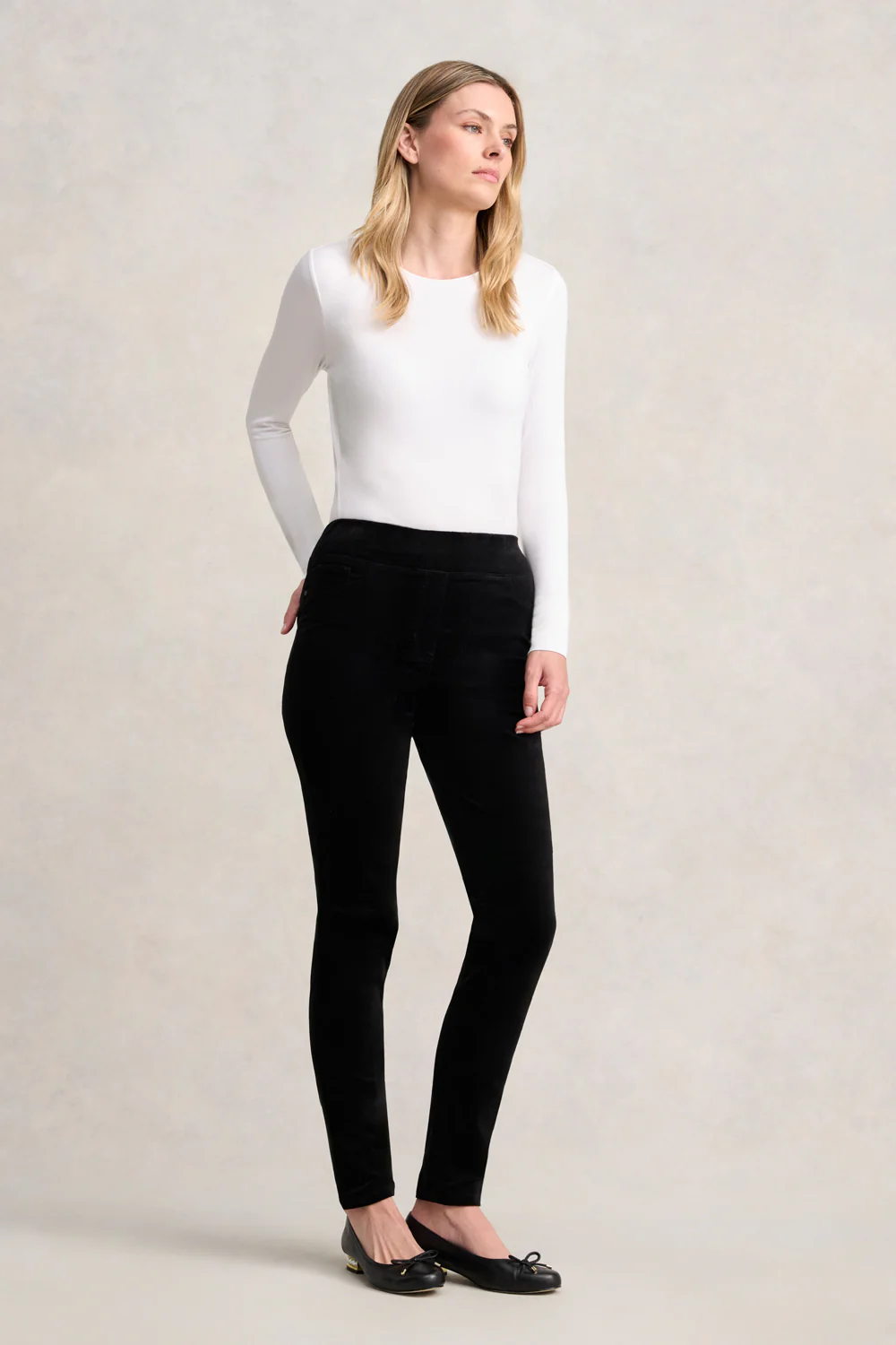 Bengajean® Velvet Skinny Leg - Black - Image 3