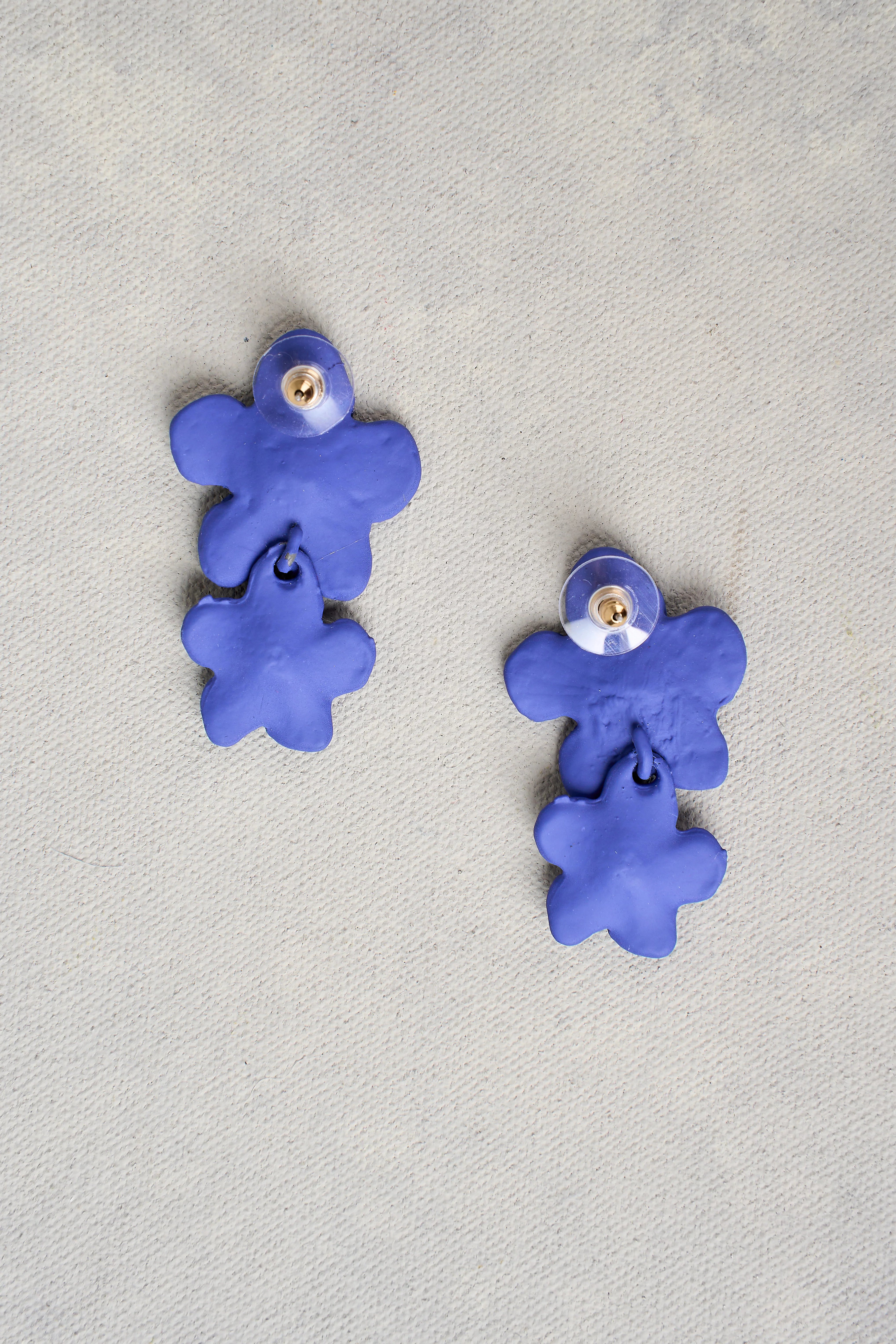 Blue Floral Earrings - Image 5