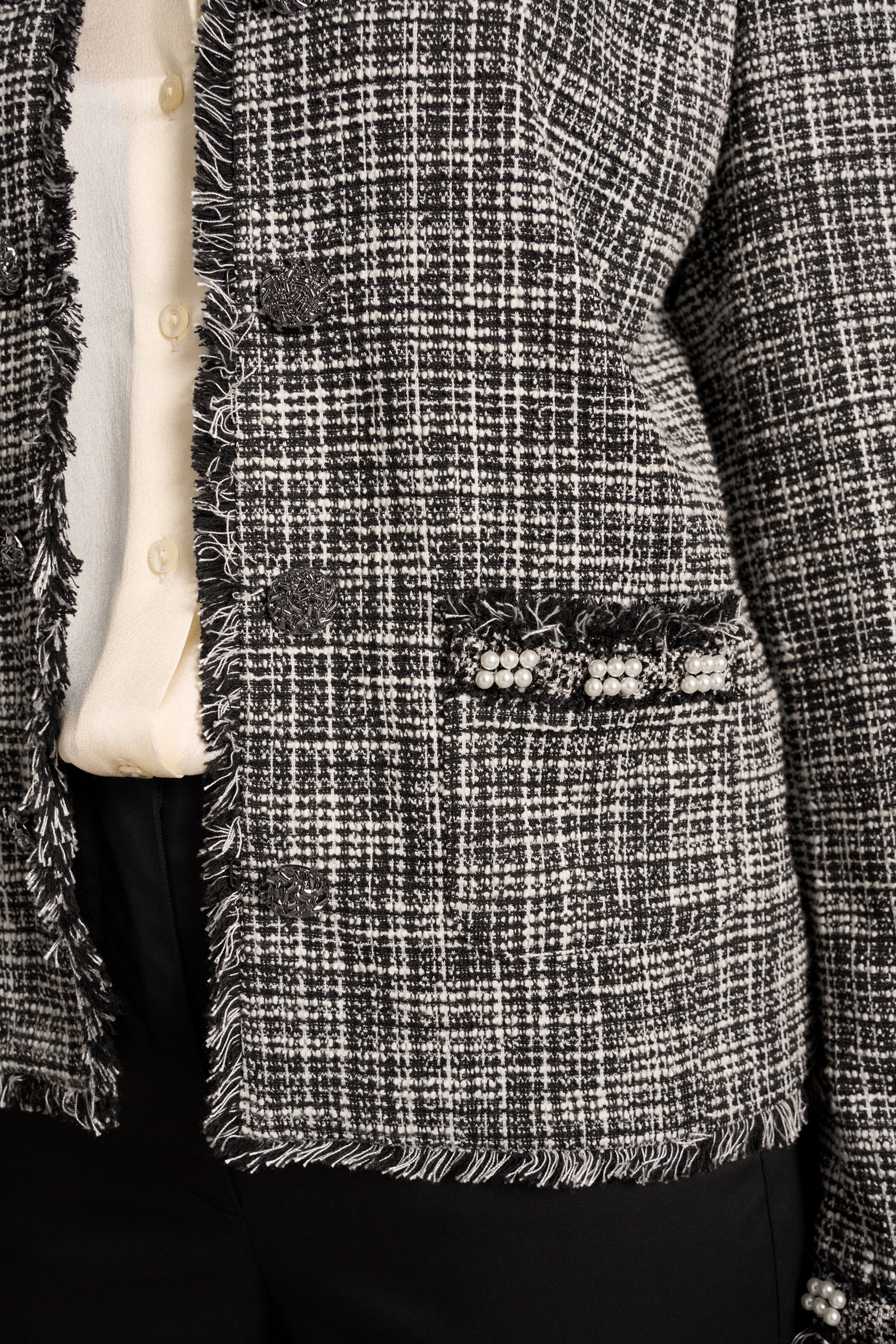 Trim Detail Jacket - Classic Texture - Image 5