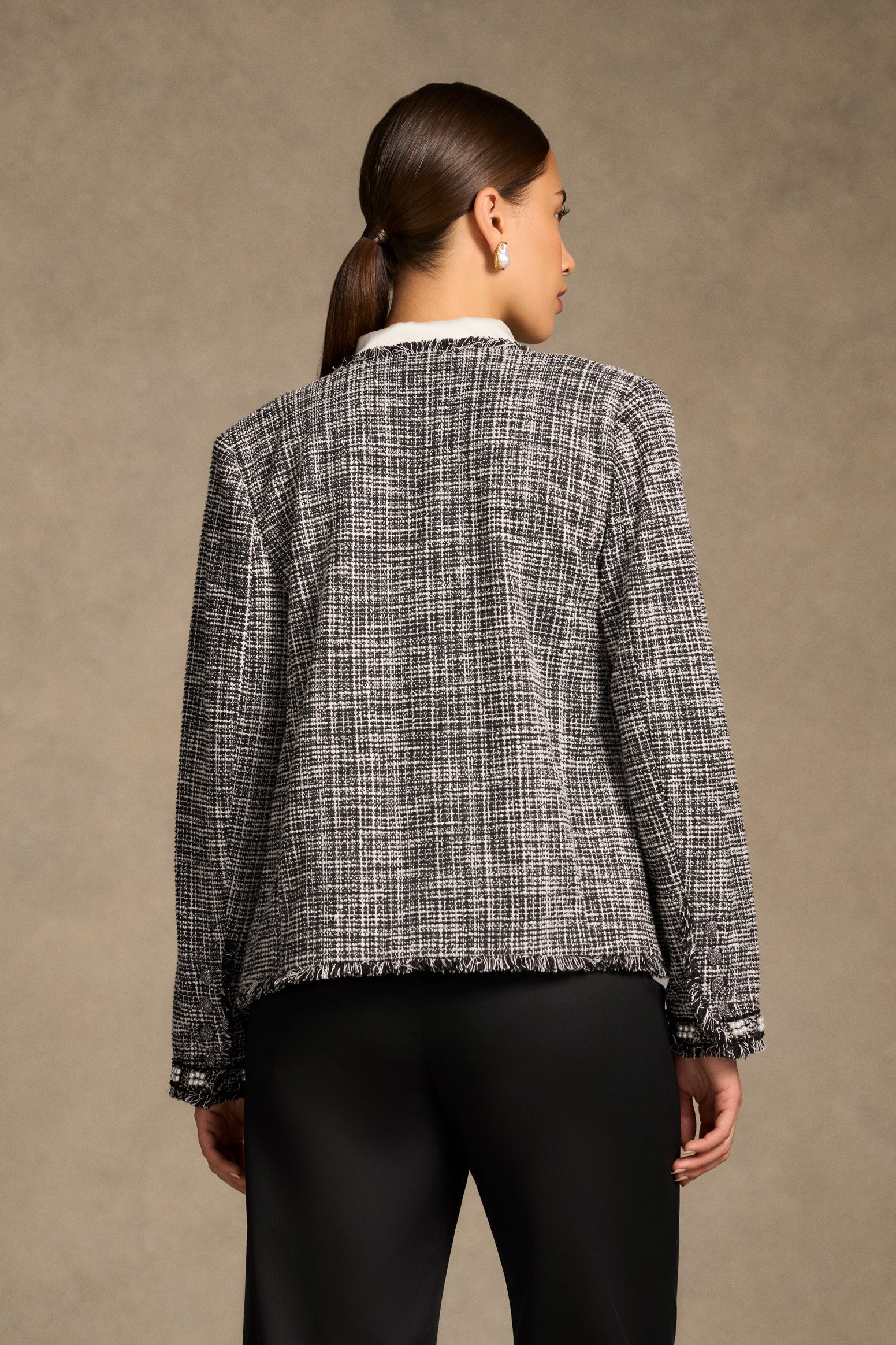 Trim Detail Jacket - Classic Texture - Image 6