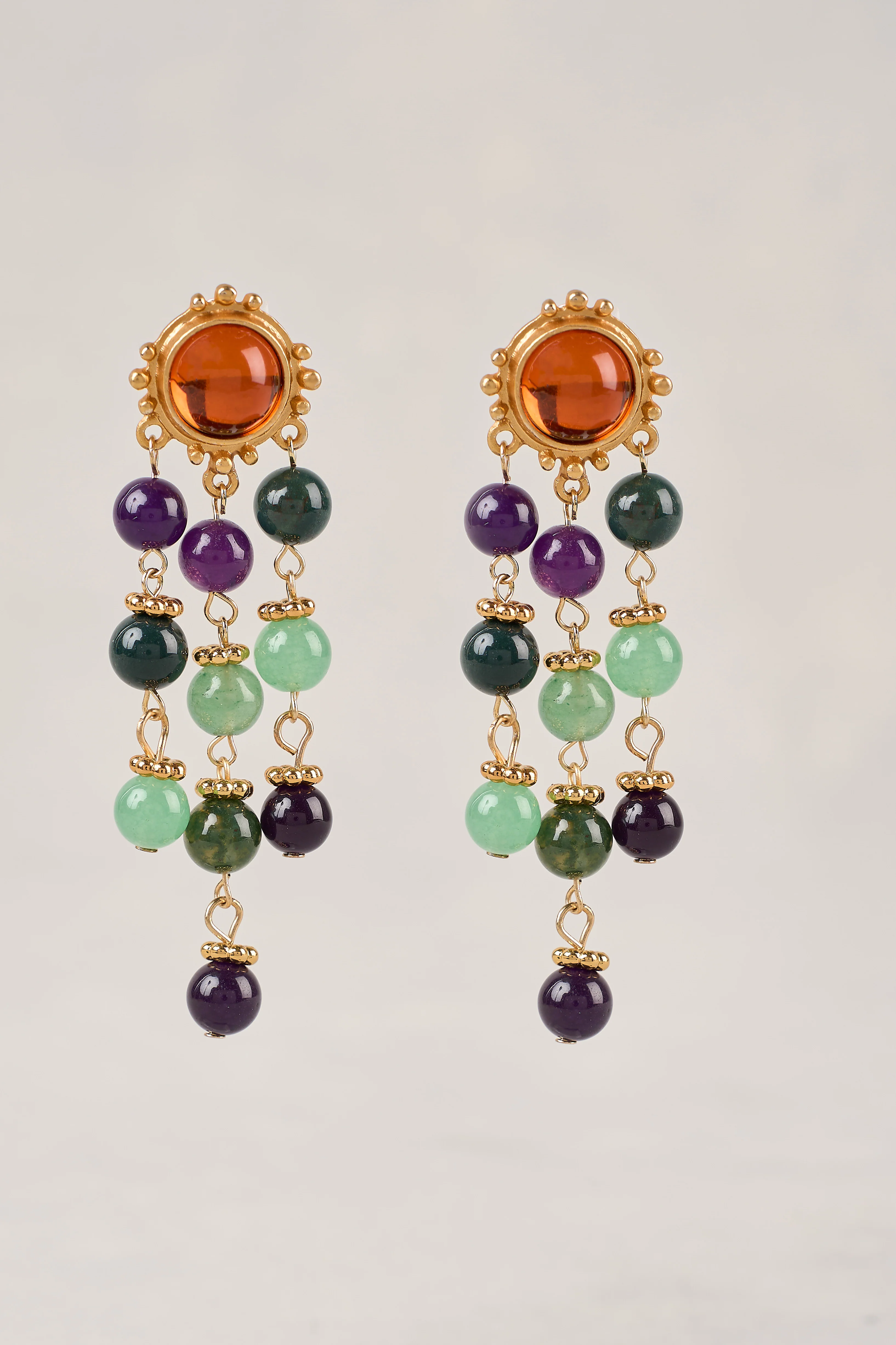 Chandelier Earrings - Multicolour - Image 3