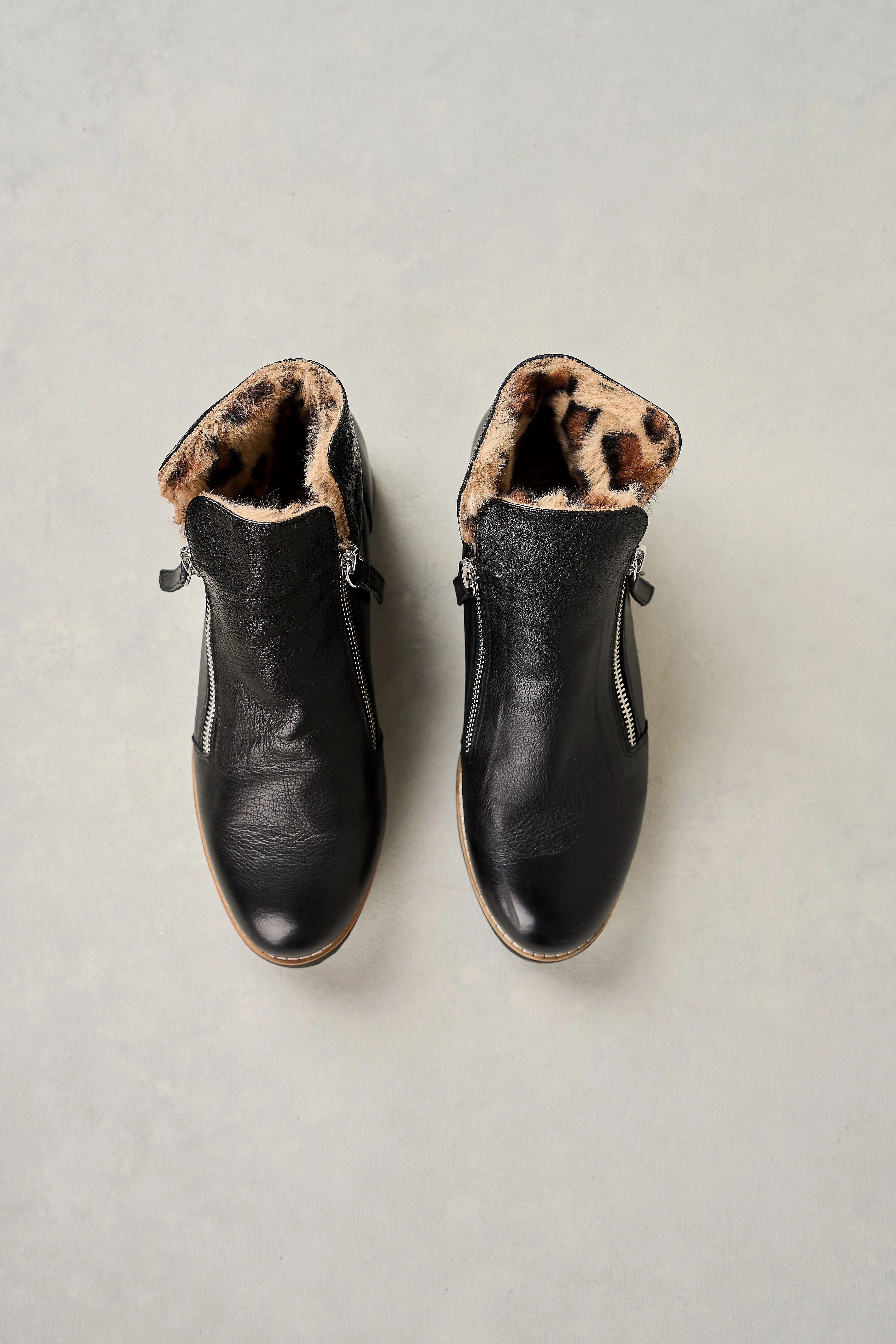 Double Zip Sneaker Boot - Black - Image 3