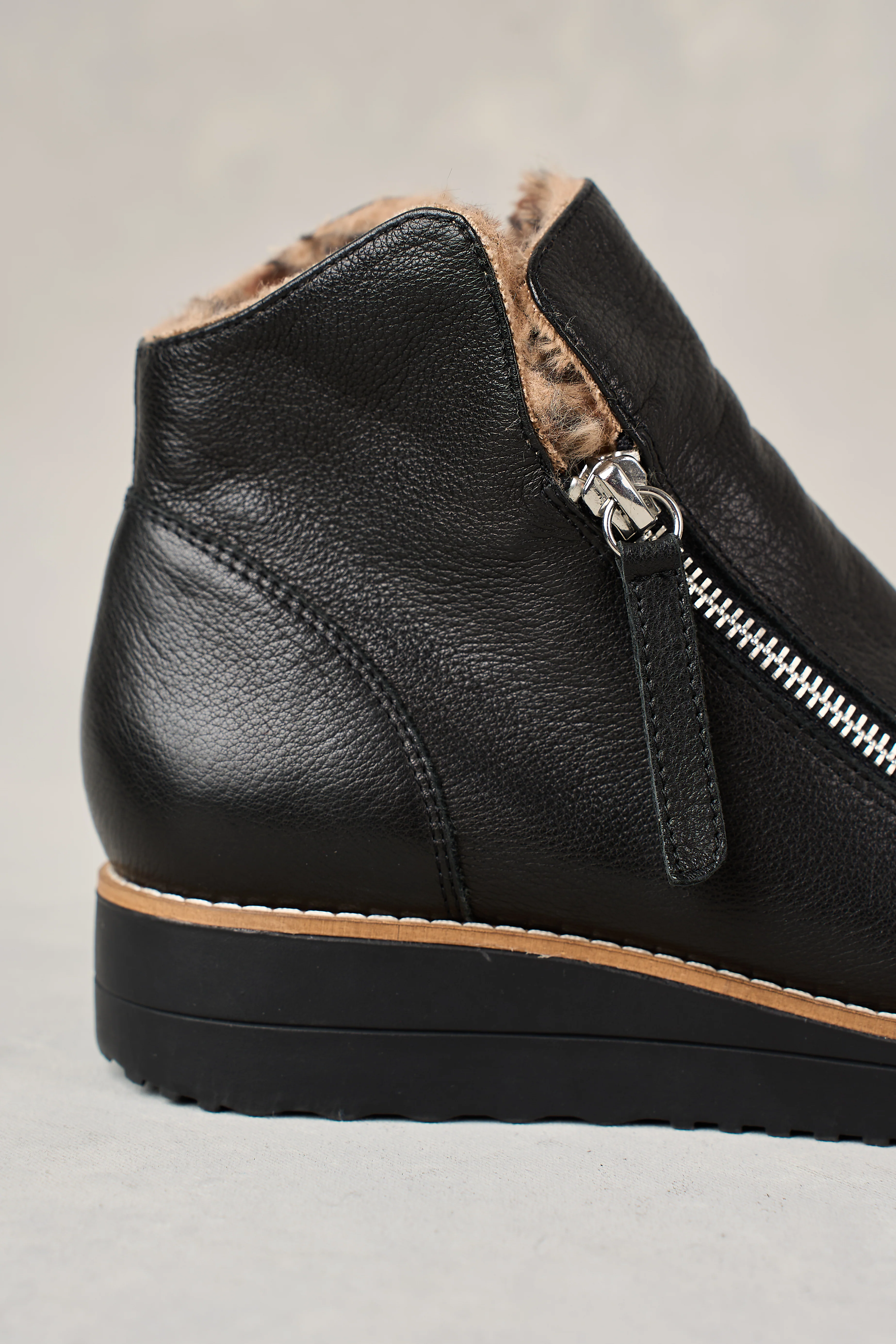 Double Zip Sneaker Boot - Black - Image 5