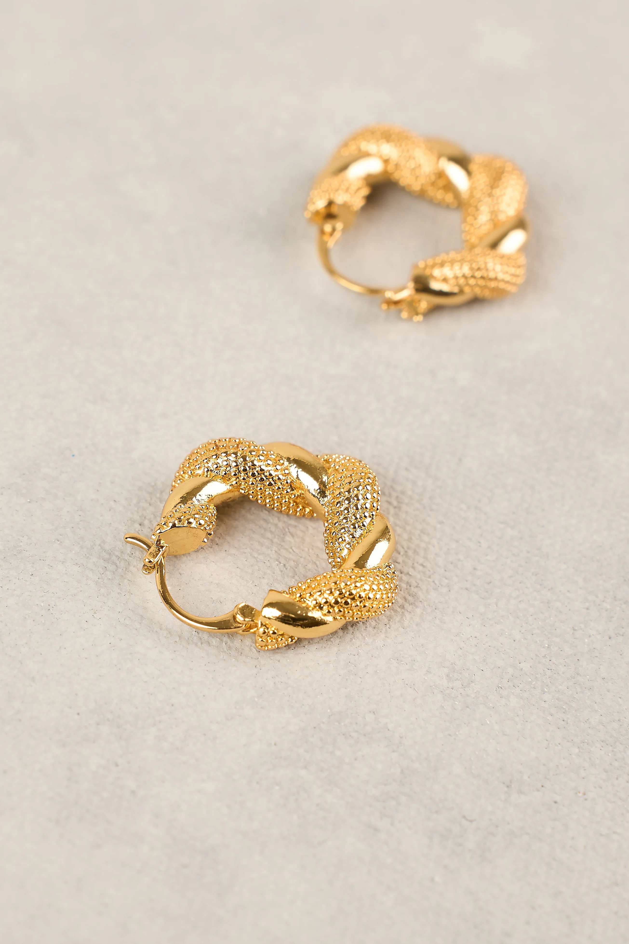 Entwined Hoops - Gold - Image 5