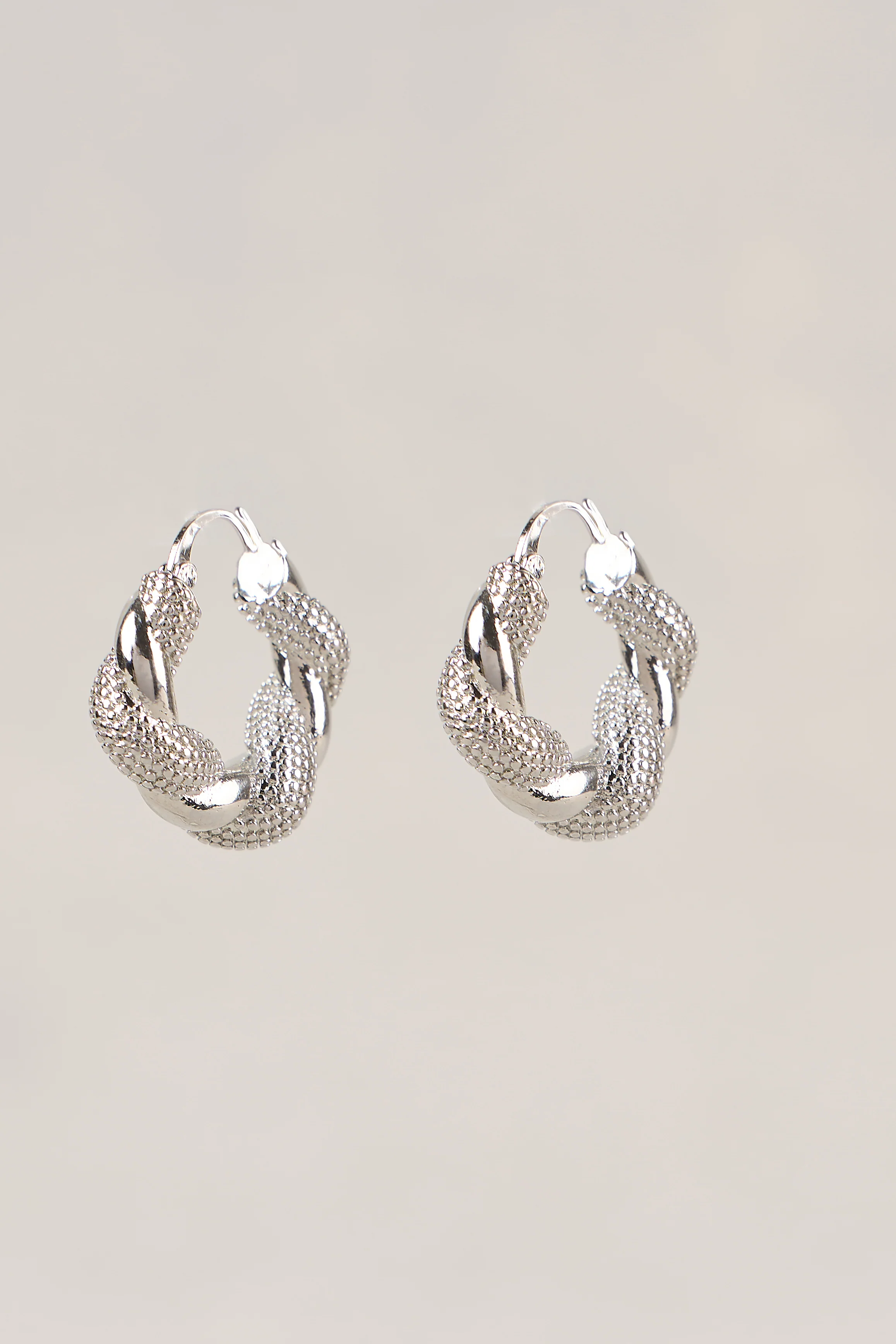 Entwined Hoops - Silver - Image 3