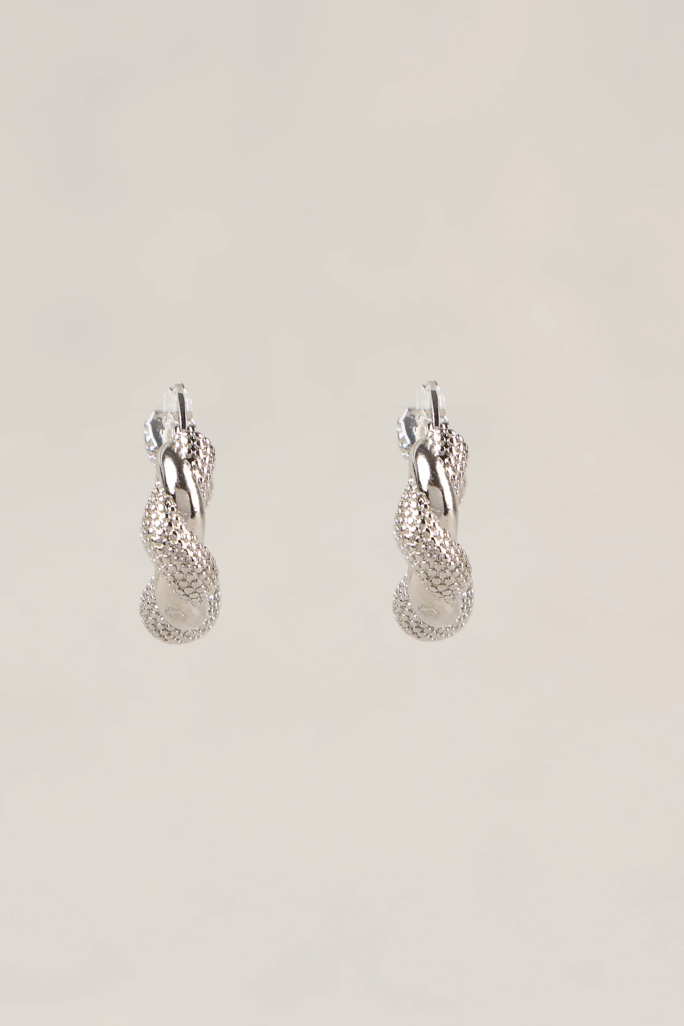 Entwined Hoops - Silver - Image 4