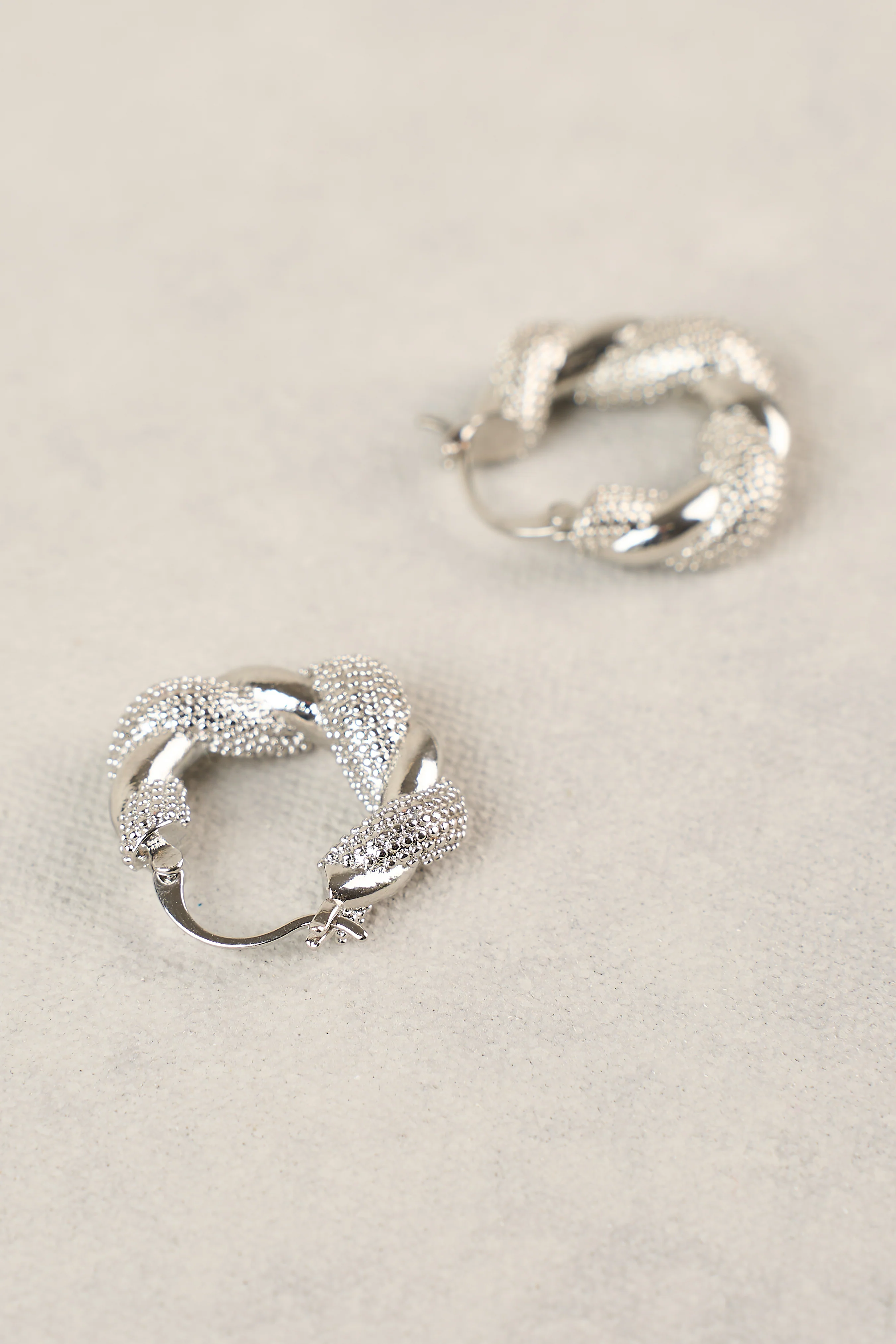 Entwined Hoops - Silver - Image 5