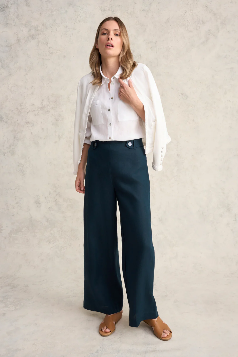 Essential Linen Shirt - White - Image 4