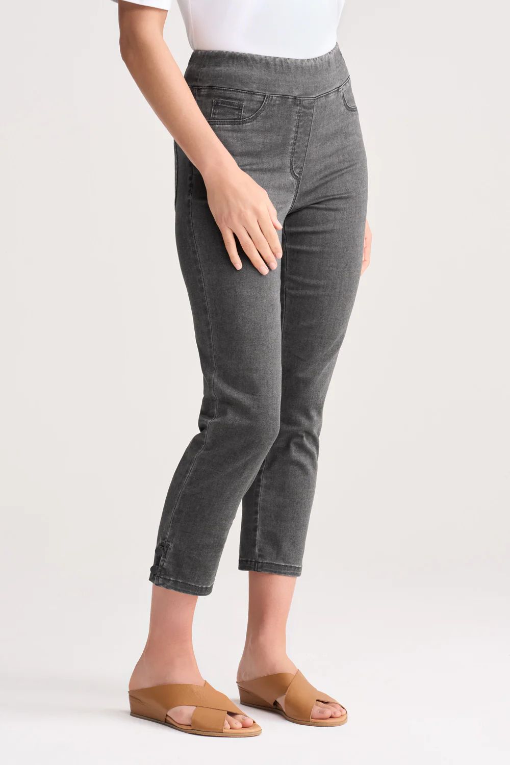 Bengajean® 3/4 Button Detail - Charcoal - Image 3