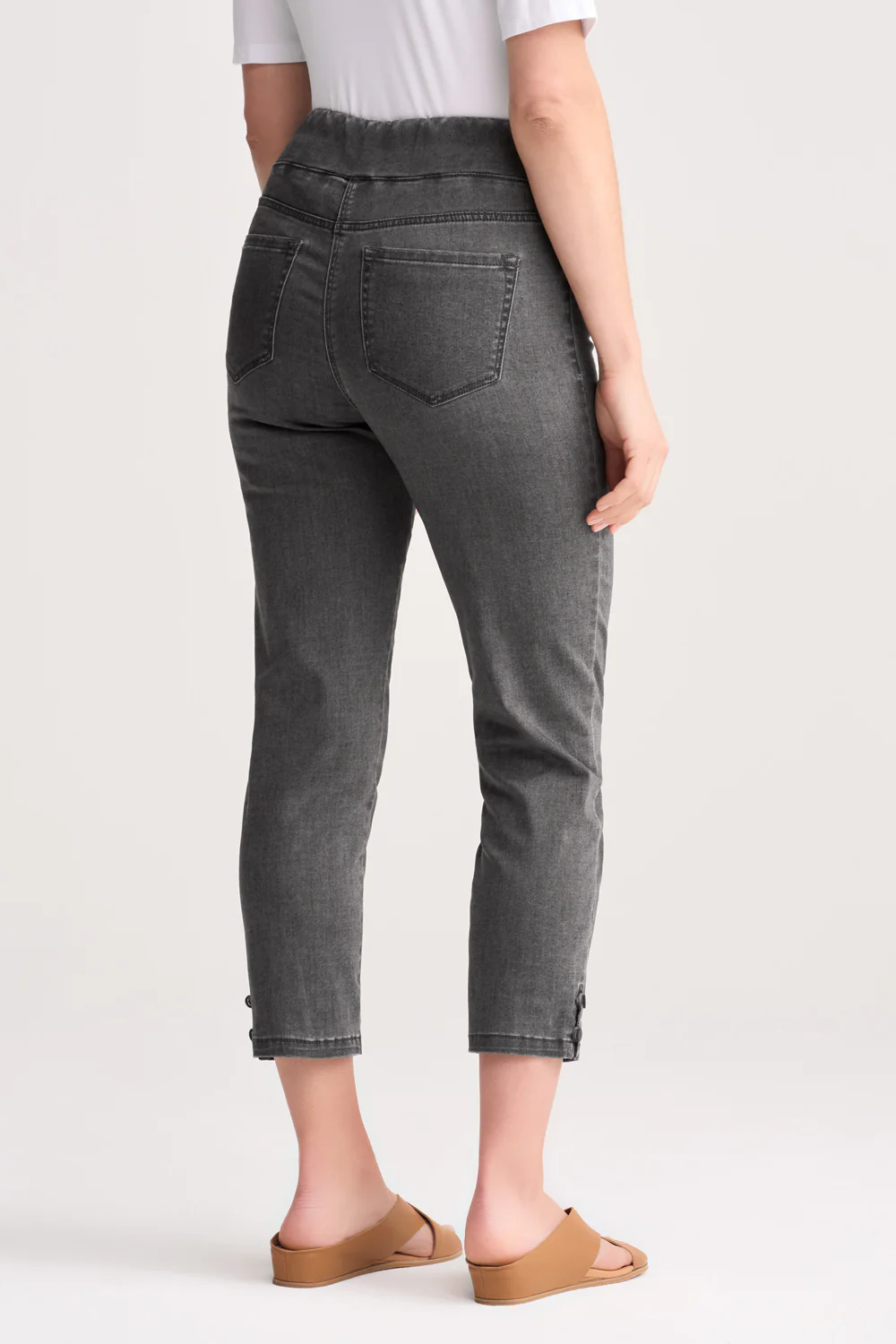 Bengajean® 3/4 Button Detail - Charcoal - Image 4