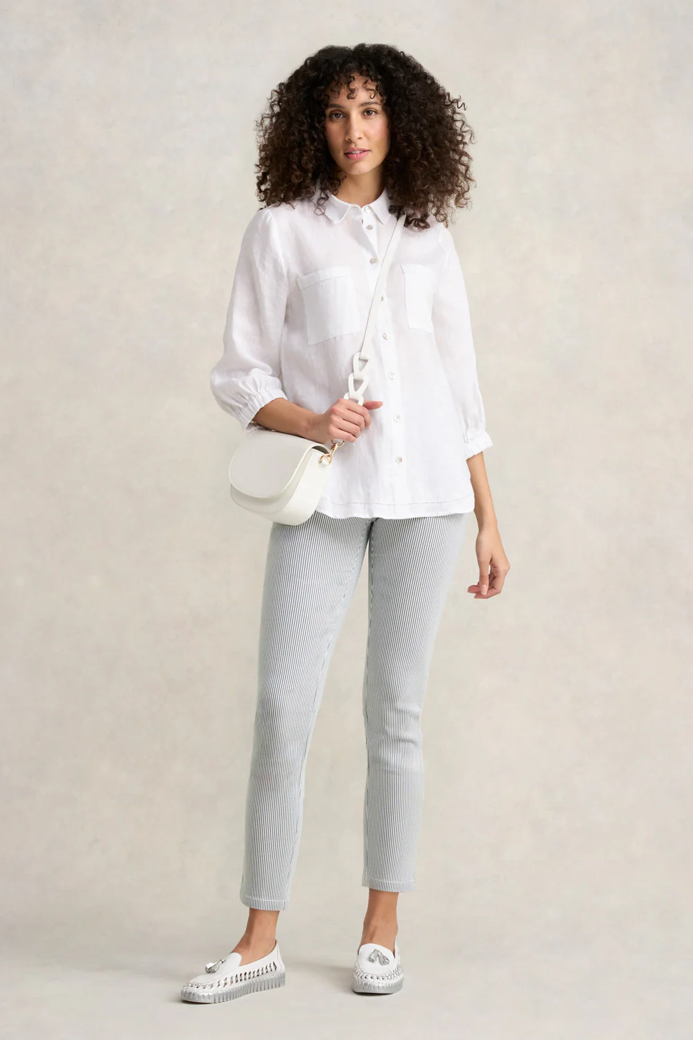 Bengajean®  7/8 Seersucker - Navy & White Stripe - Image 4