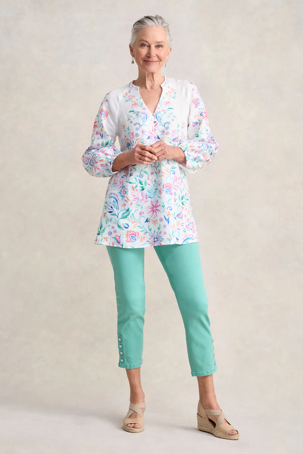 Bengajean® 7/8th Button Detail - Mint - Image 7