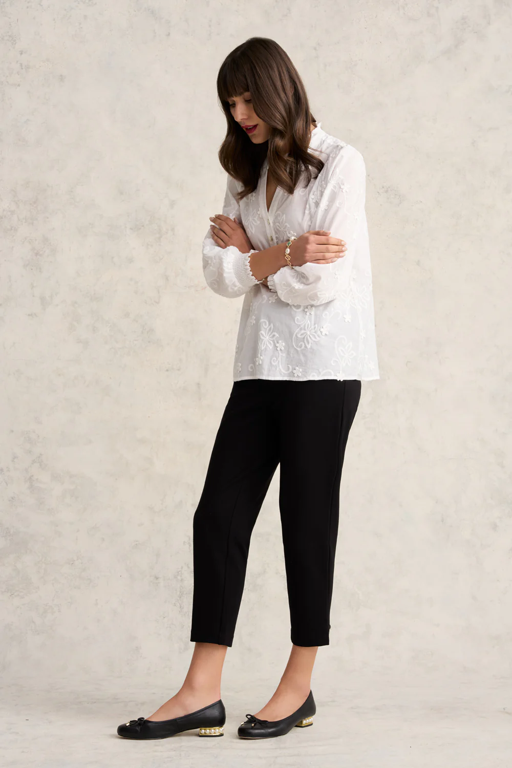 Jolie Pearl Ballet Flat - Black - Image 3