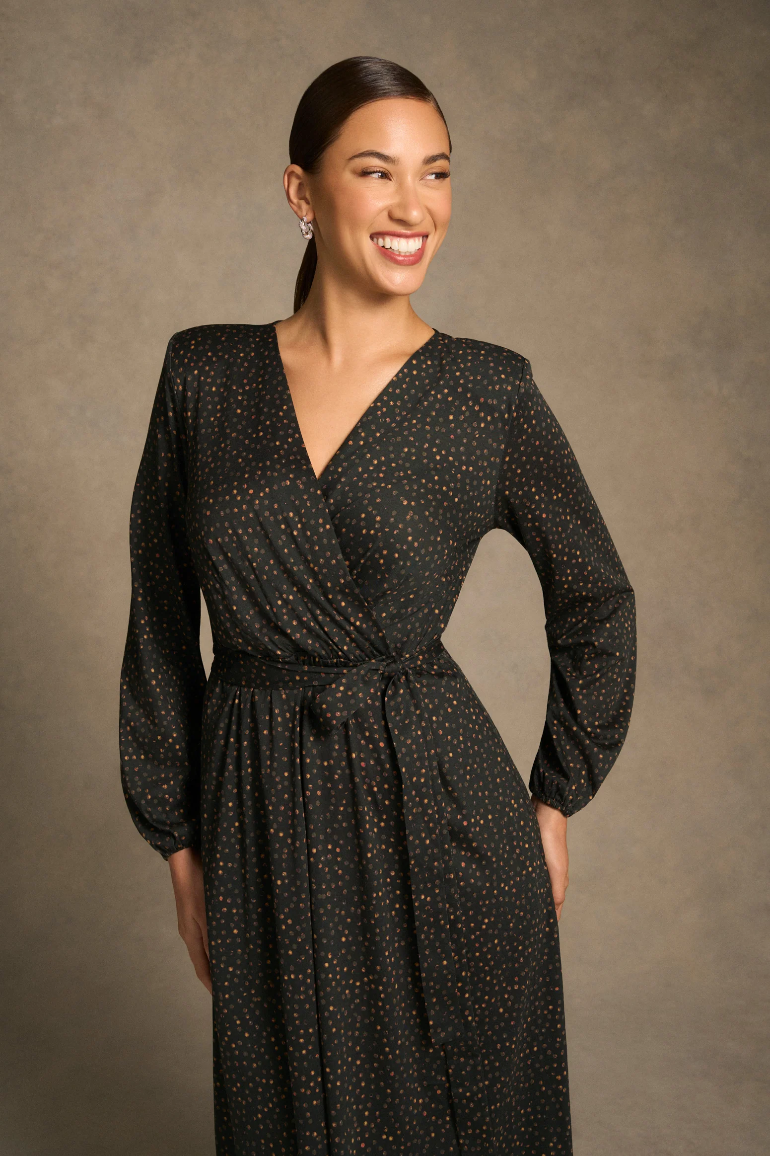 Mercerised Cotton Dress - Dappled Print - Image 3