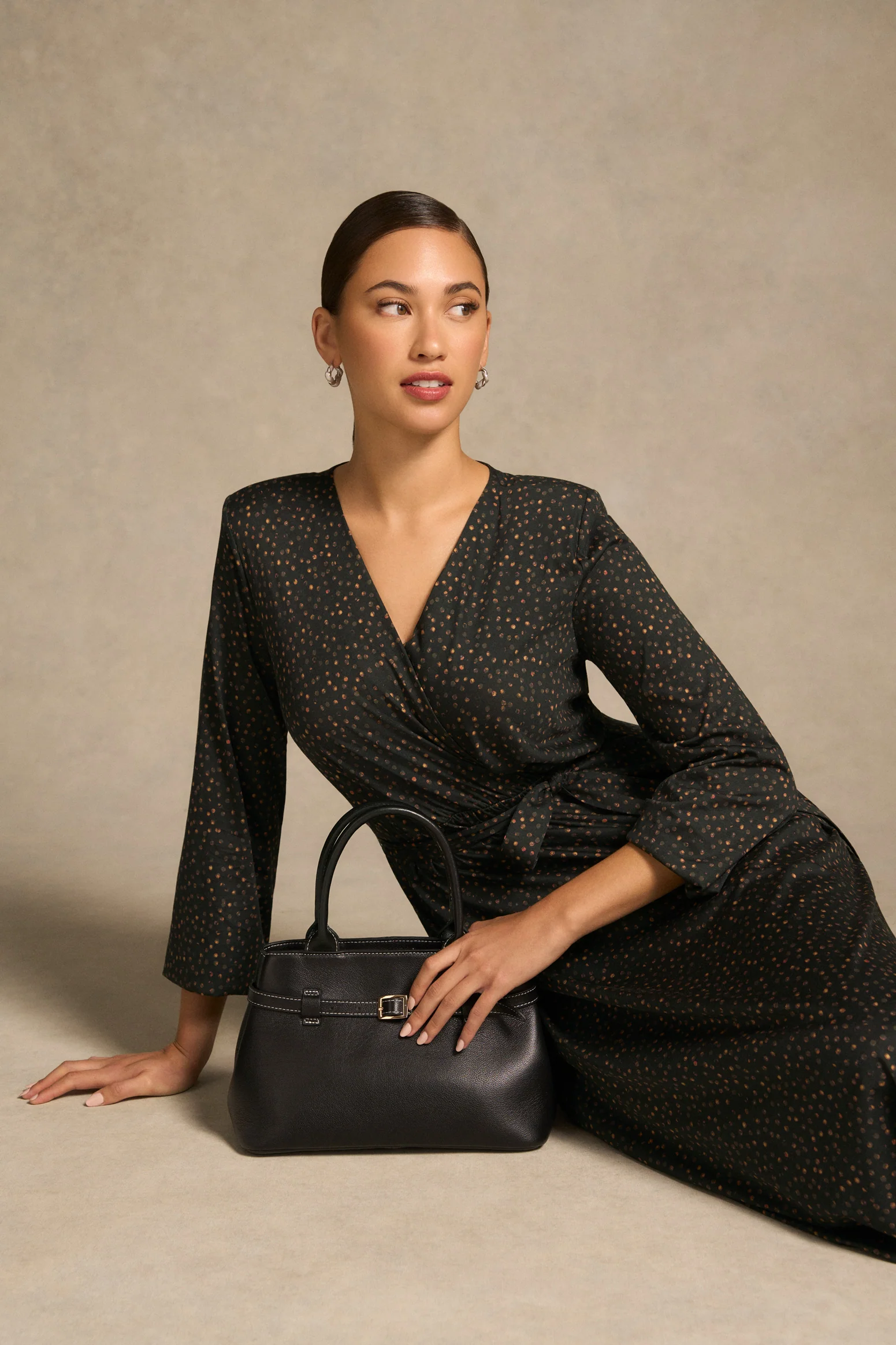 Mercerised Cotton Dress - Dappled Print - Image 4