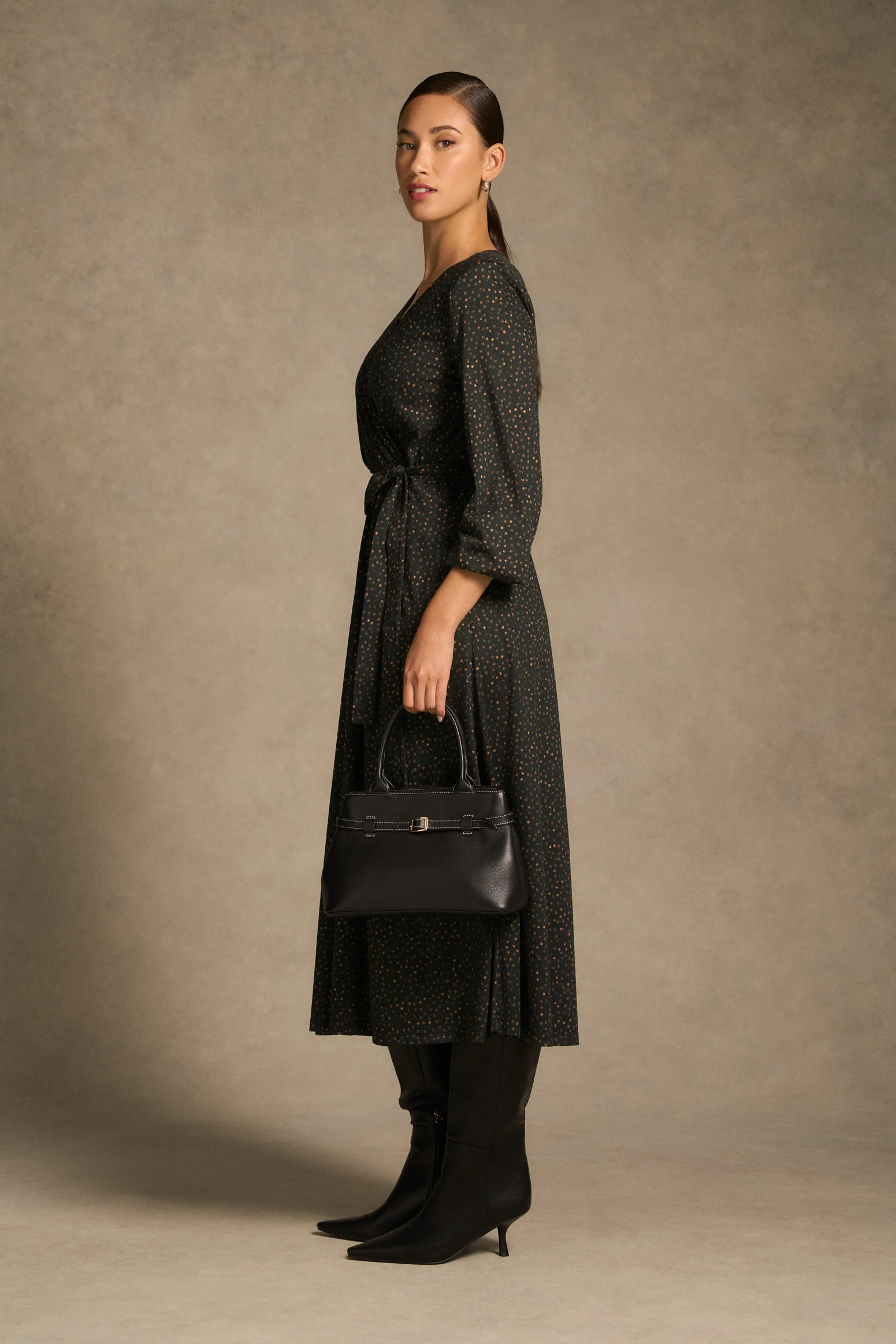 Mercerised Cotton Dress - Dappled Print - Image 6