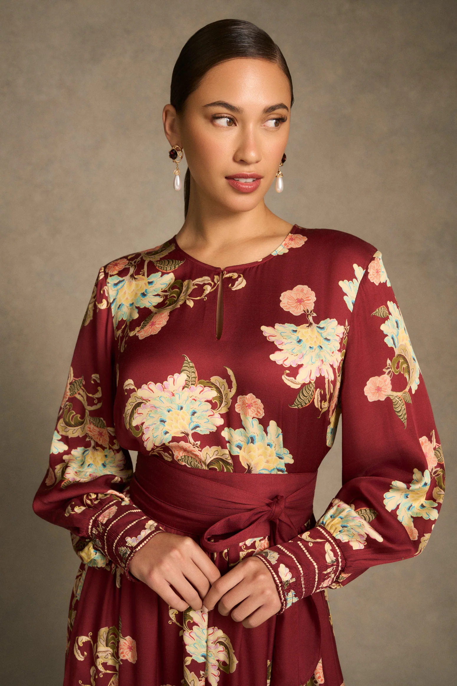 Rococo Shift Dress - Baroque Print - Image 5