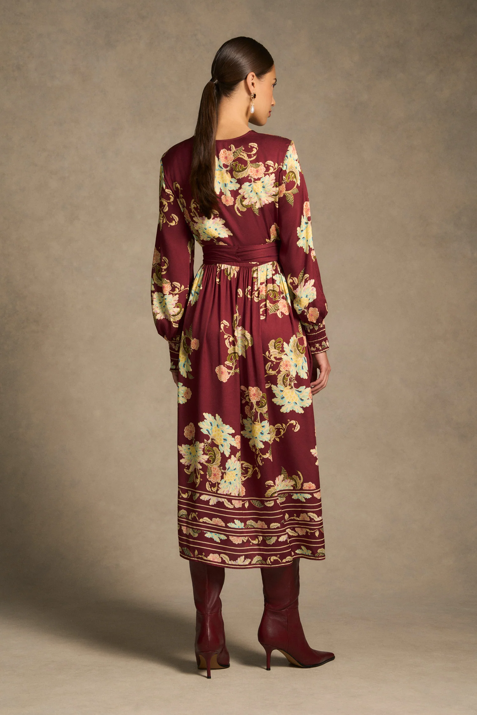 Rococo Shift Dress - Baroque Print - Image 8