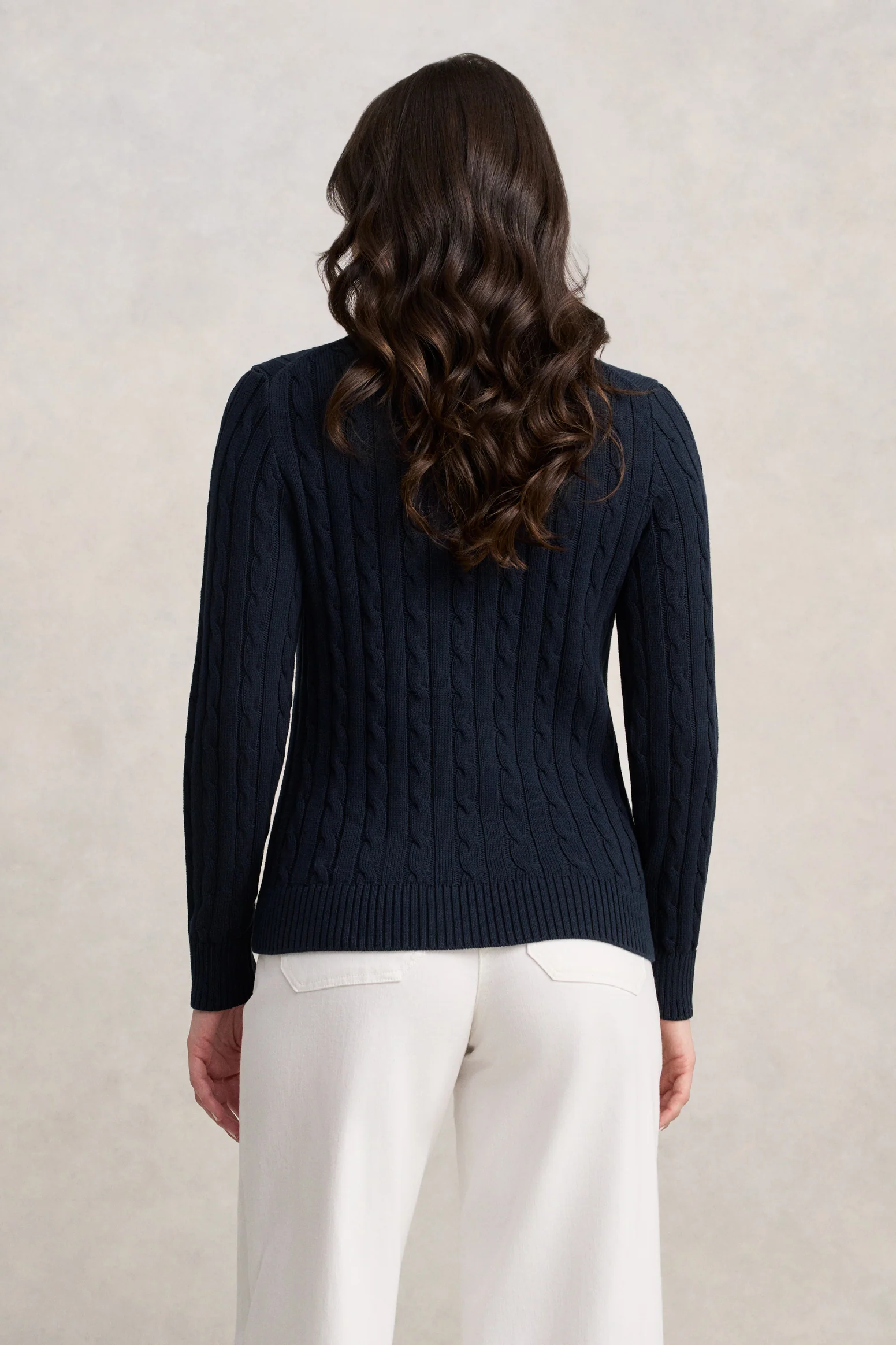 Long Sleeve Cable Knit - Ink - Image 4