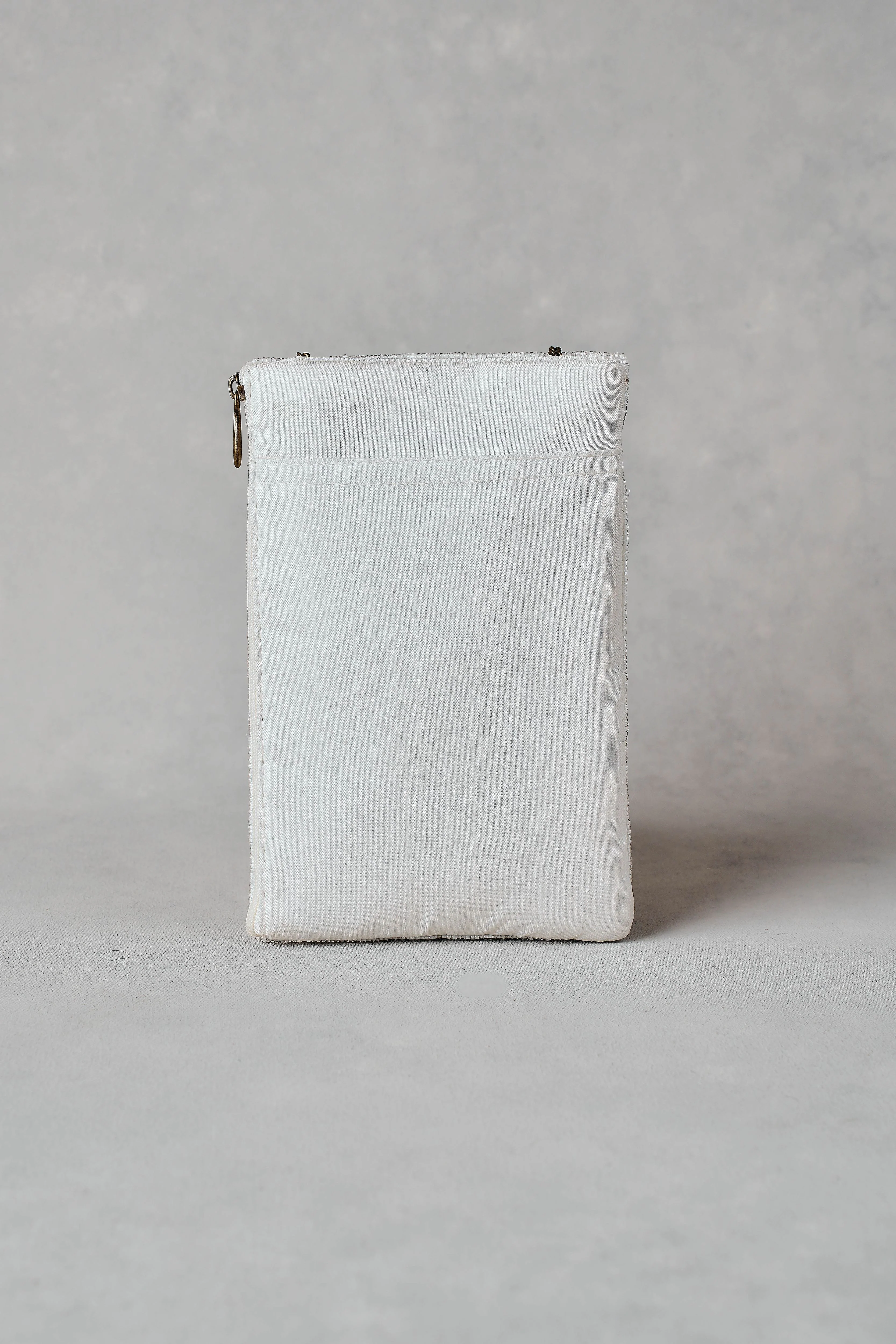 Monochrome Beaded Mini Clutch - Black - Image 4