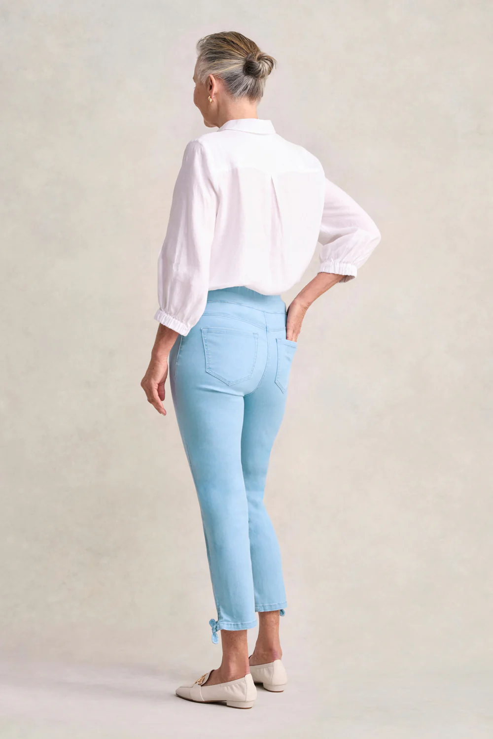 Bengajean® 7/8 Tied-Cuff - Dusty Blue - Image 3