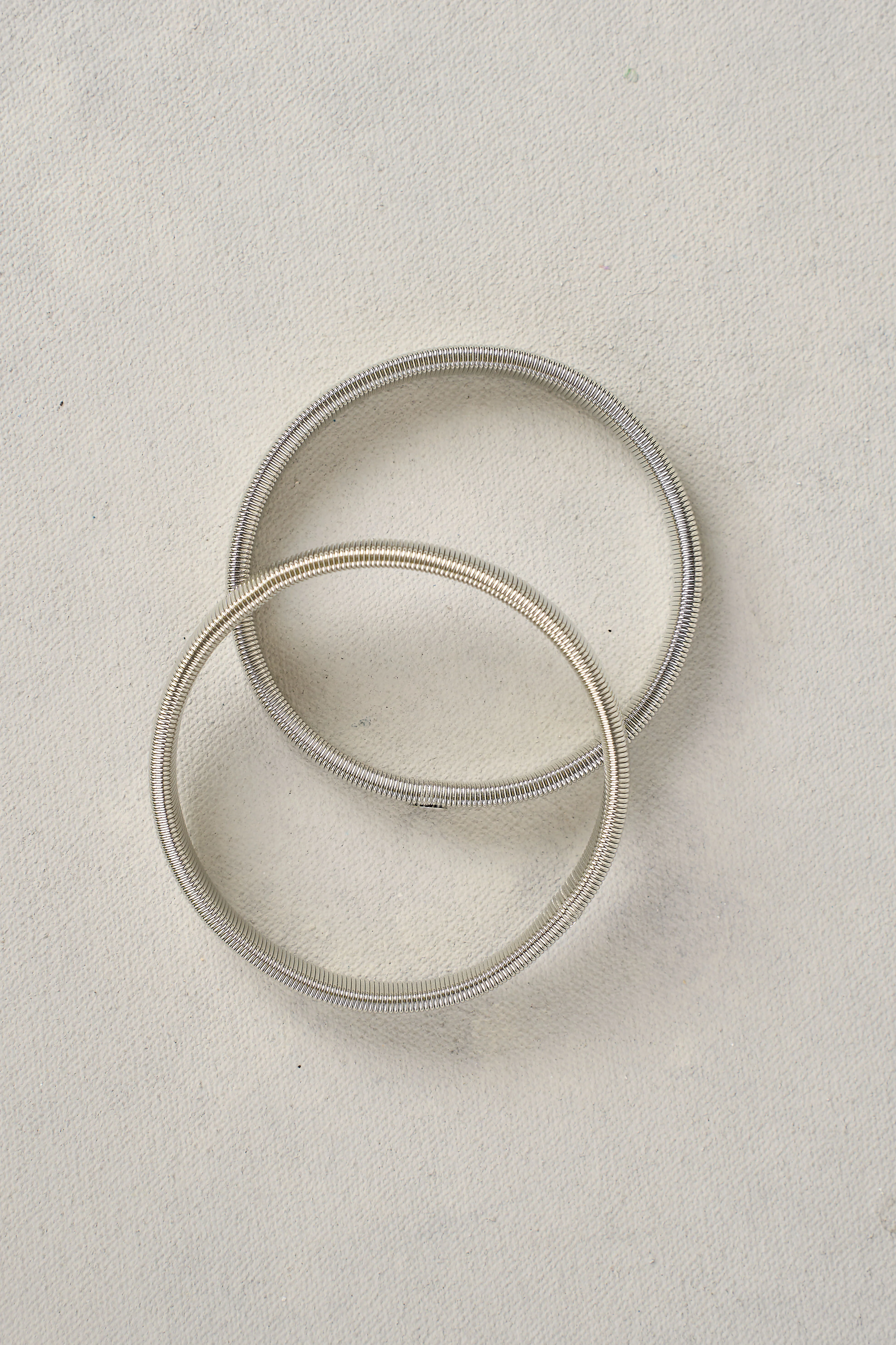 Sleeve Garter Pair - Silver - Image 4