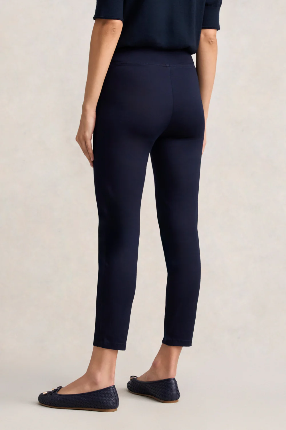 Zip Detail 7/8th Pant - Navy - Image 3